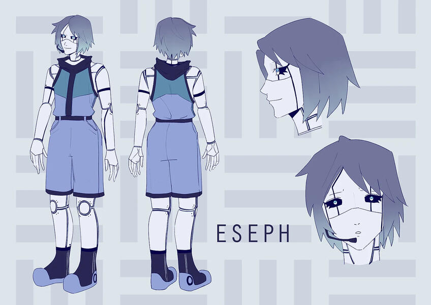 "eseph for Utau"キャラクターリファレンス。By Ruvikvik.